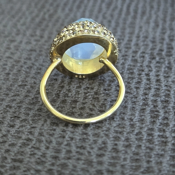Zeyzey Faceted Opaque Moonstone🌙 Statement Ring💍 - Picture 12 of 16